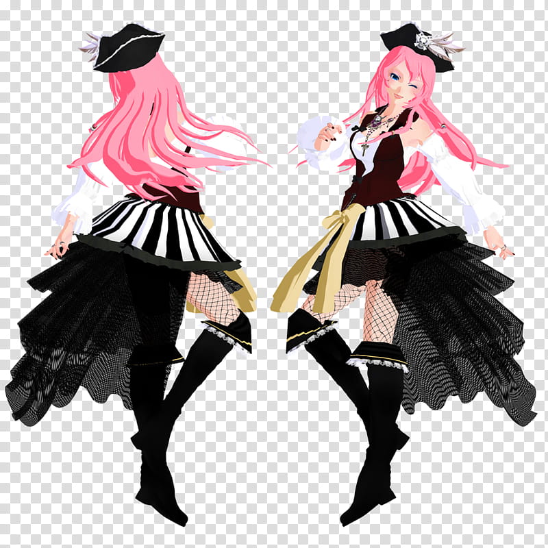 [MMD] Halloween collab \TDA Luka Pirate transparent background PNG clipart