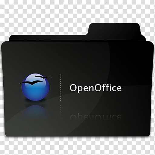Programm , black OpenOffice folder icon transparent background PNG clipart
