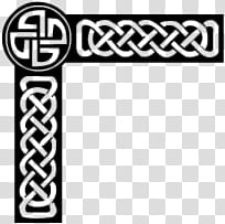 Corners Stamps, black and white tribal frame icon transparent background PNG clipart