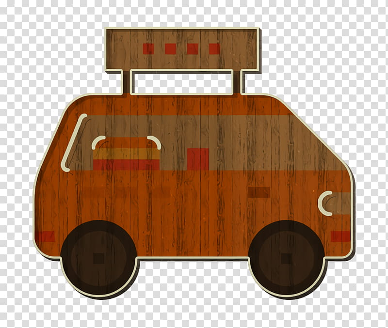 Fast food icon Car icon Van icon, Vehicle, Wood, Baby Toys, Rolling transparent background PNG clipart