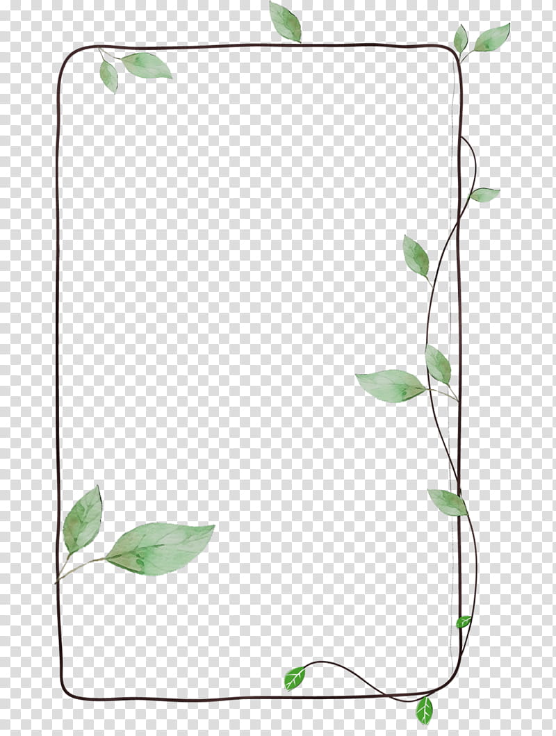 Ivy, Watercolor, Paint, Wet Ink, Plant, Rectangle, Morning Glory, Wildflower transparent background PNG clipart