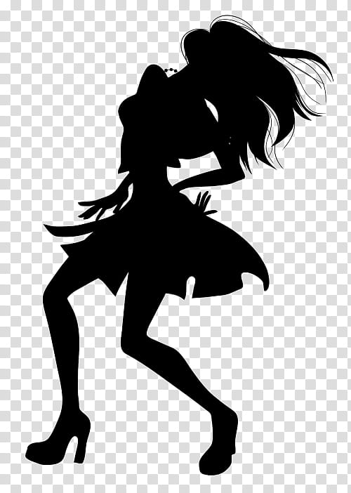 Party Girl, Nightclub, Dance, Entertainment, Silhouette, Female, Nightlife, Smile transparent background PNG clipart