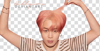 BTS Jimin touching hair transparent background PNG clipart