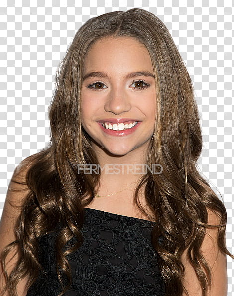 MACKENZIE ZIEGLER , girl in black top transparent background PNG clipart