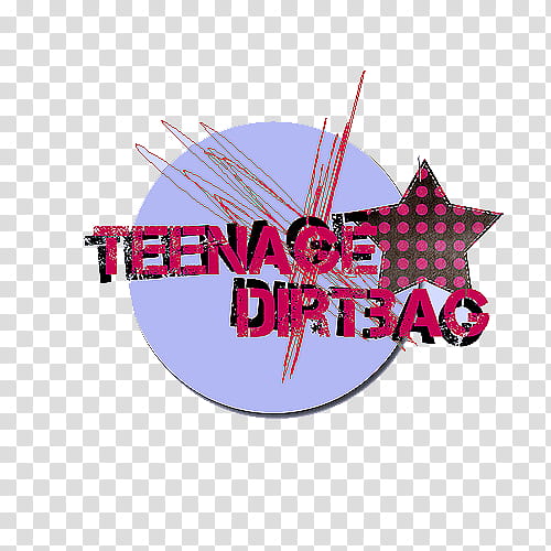 Pgn text , Teenage Dirtbag text overlay transparent background PNG clipart