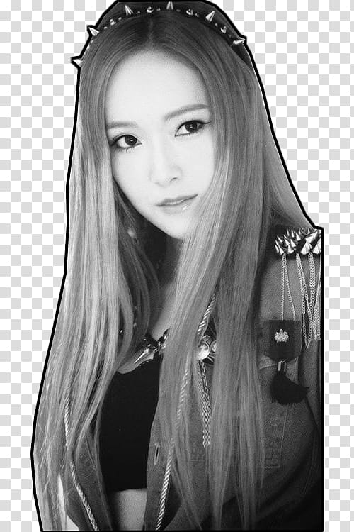 SNSD Jessica IGAB BW Outline transparent background PNG clipart