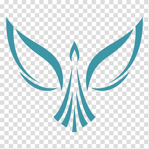 Phoenix Logo, Symbol, Silhouette, Drawing, Aqua transparent background PNG clipart