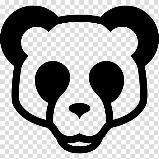 Bear, Giant Panda, Red Panda, Cuteness, Head, Nose, Snout, Line transparent background PNG clipart