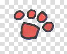 EXO SHINee Albums, red and black paw drawing transparent background PNG clipart