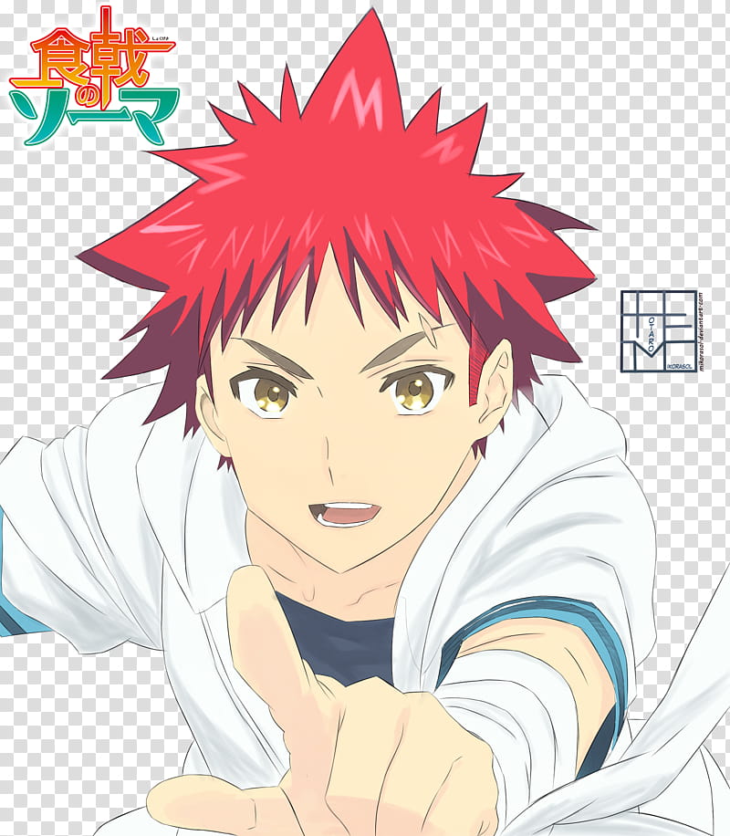 Sōma Yukihira Food Wars!: Shokugeki No Soma Semifreddo Manga PNG, Clipart,  Anime, Black, Black And