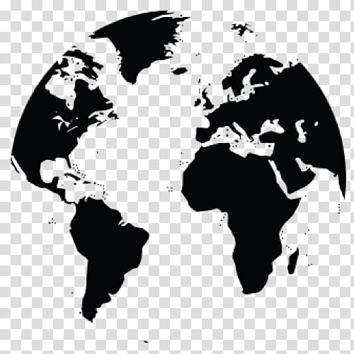 world geography black and white