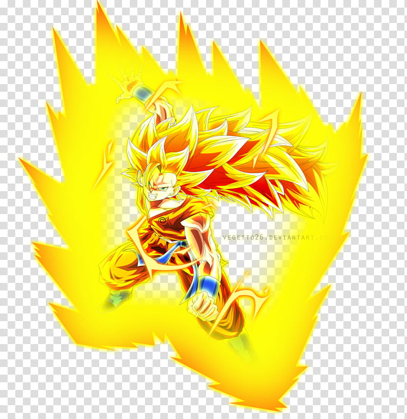 SSJ Son Goku (Alt.) transparent background PNG clipart