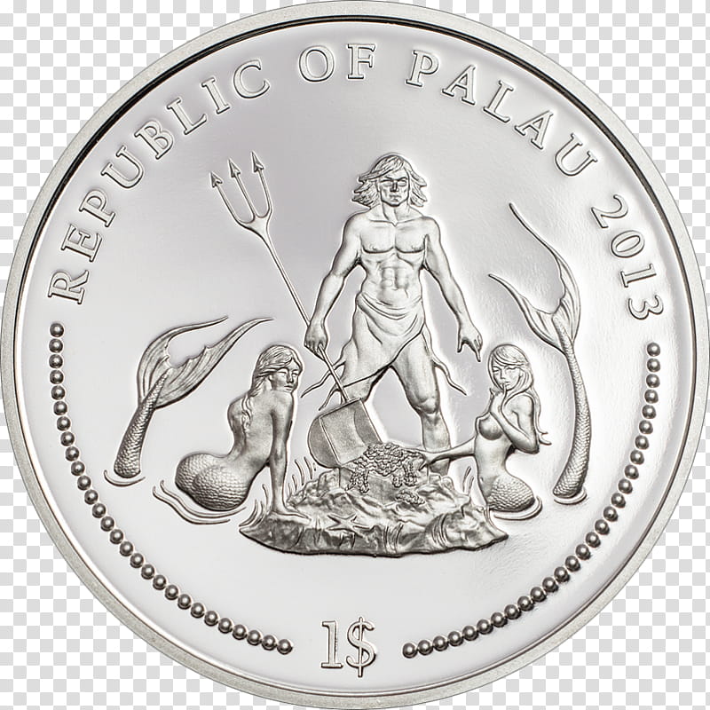 Cartoon Gold Medal, Coin, Silver, Silver Coin, Crown, Palau, Half Crown, Mandarinfish transparent background PNG clipart
