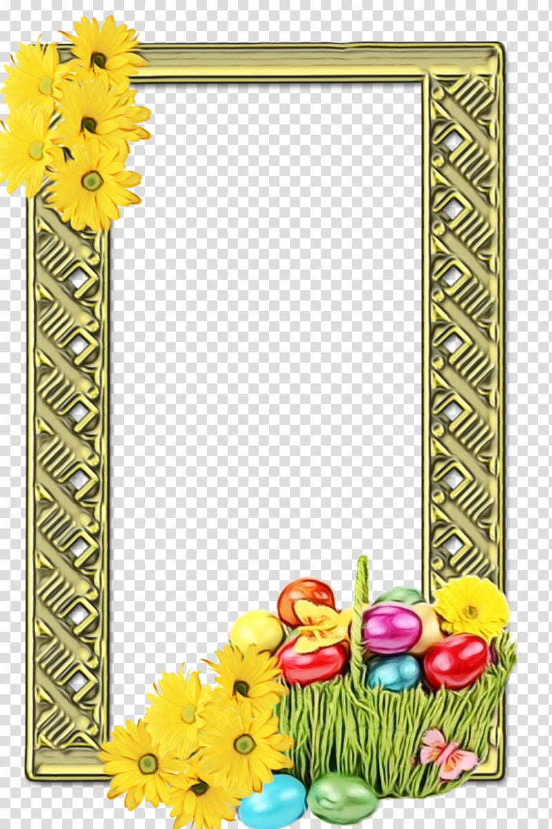 Watercolor Floral Frame, Frames, Easter
, Floral Design, Painting, Holiday, Drawing, Watercolor Painting transparent background PNG clipart