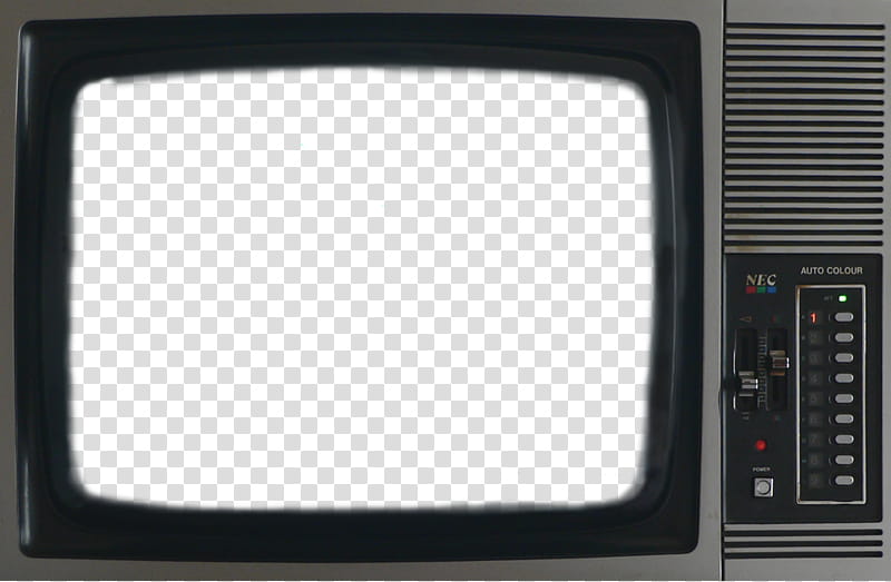 vintage tv, gray CRT TV transparent background PNG clipart