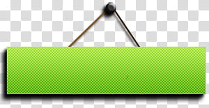 Cosas para tu marca de agua, rectangular green hanging board transparent background PNG clipart