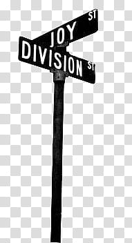 , black and white joy division road sign illustration transparent background PNG clipart