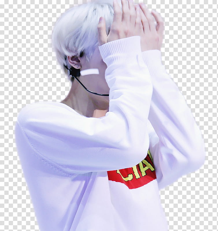 SHINee Jonghyun, men's white and red sweater transparent background PNG clipart