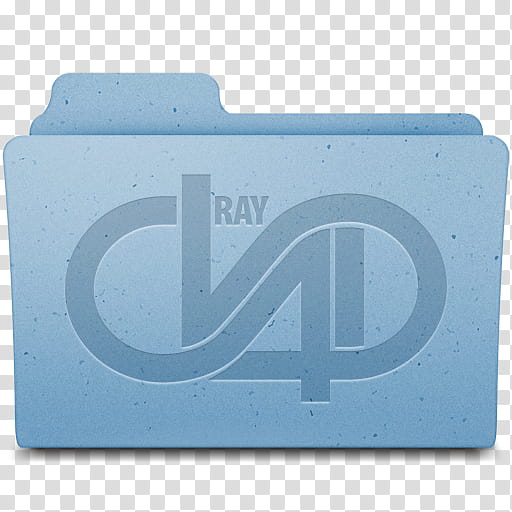 VRay for CinemaD, blue folder illustration transparent background PNG clipart