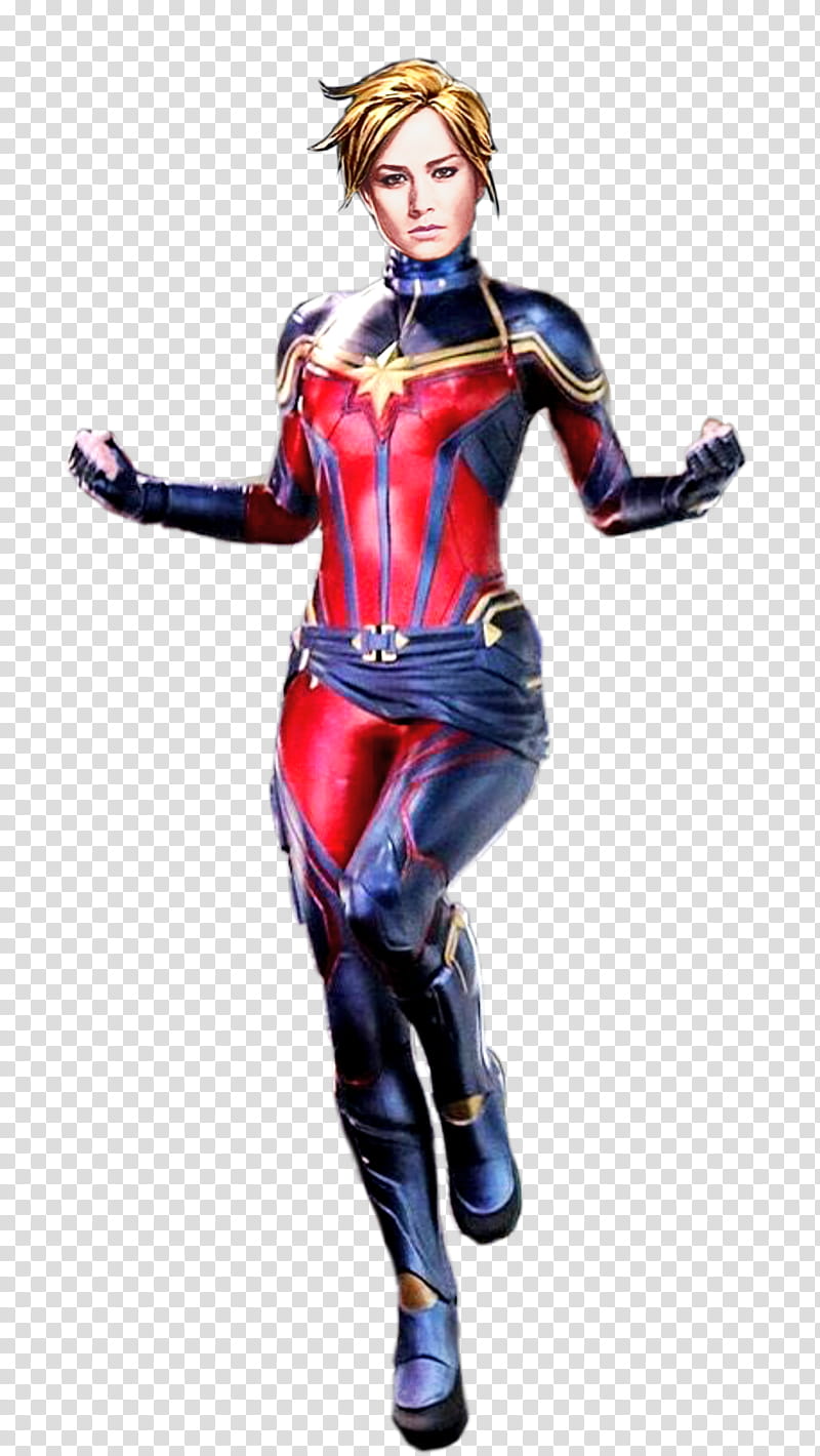 Captain Marvel (maskless) , Avengers Endgame transparent background PNG clipart