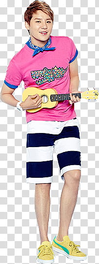 BA, man playing ukulele transparent background PNG clipart
