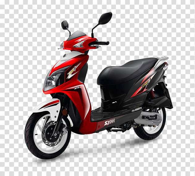 Bicycle, Scooter, Motorcycle, Moped, SYM Motors, Vespa, Motorized Scooter, Fourstroke Engine transparent background PNG clipart
