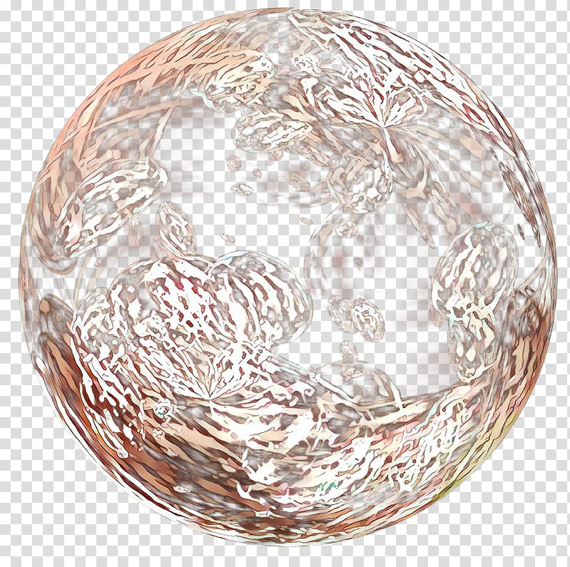 holiday ornament paperweight sphere ball glass, Metal, Silver transparent background PNG clipart