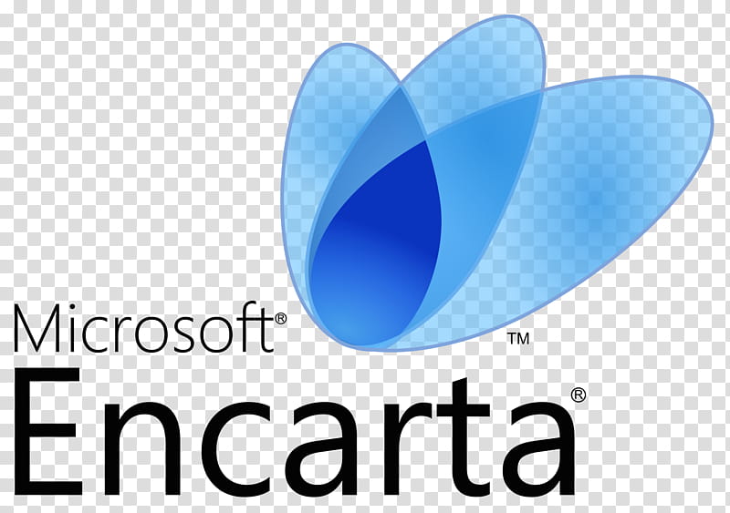Encarta Blue, Logo, Encyclopedia, Msn, Text transparent background PNG clipart