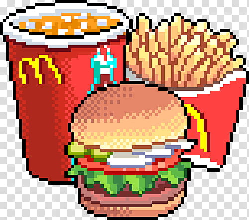 MacDonald's orange juice, French fries, and burger transparent background PNG clipart