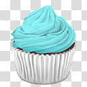 cupcakes iconset, cyan cupcake  transparent background PNG clipart