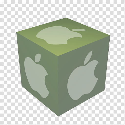 Apple Cube Powder , green icon transparent background PNG clipart