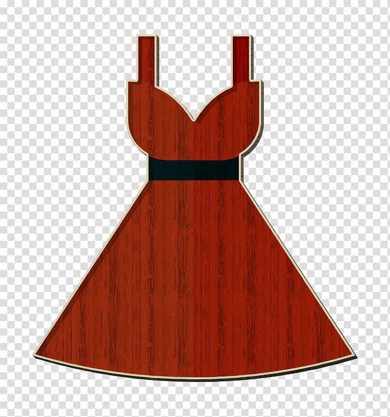 Dress icon Sales icon, Clothing, Red, Orange, Day Dress, Cocktail Dress, Aline transparent background PNG clipart