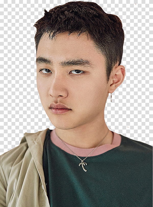 EXO EX ACT COMEBACK, man in green crew-neck shirt transparent background PNG clipart