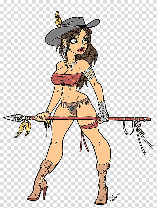 Cow_Chic_Flats, warrior woman holding arrow transparent background PNG clipart
