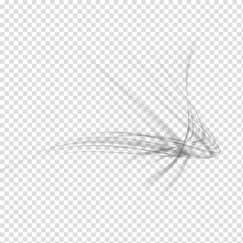 Abstract Flow Brushes, black lines transparent background PNG clipart