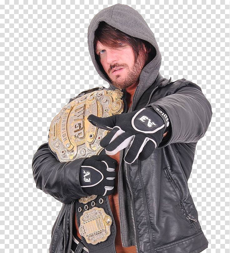 AJ Styles IWGP Champion transparent background PNG clipart