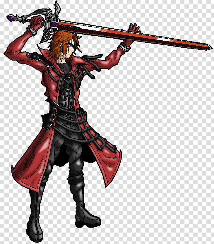 Genesis Rhapsodos, man with coat holding sword anime character transparent background PNG clipart