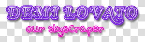 Texto de DEMI LOVATO transparent background PNG clipart thumbnail