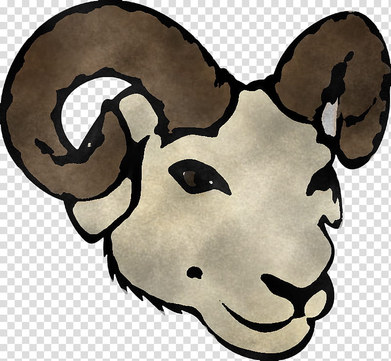 head sheep sheep cartoon snout, Cowgoat Family, Horn, Goatantelope, Bovine transparent background PNG clipart