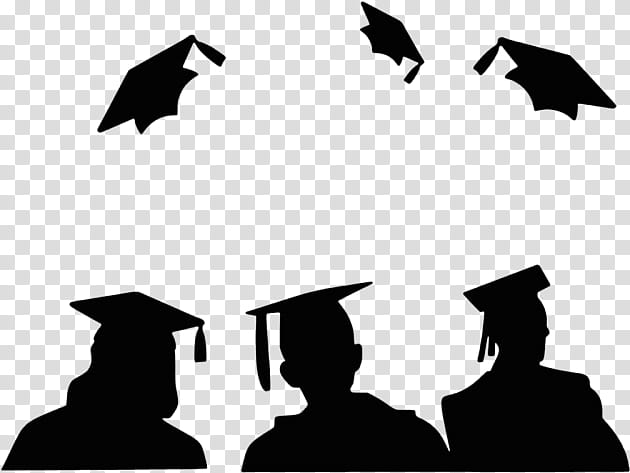 Graduation, Graduation Ceremony, Graduate University, Square Academic Cap, Convocation, Web Design, Silhouette, White transparent background PNG clipart