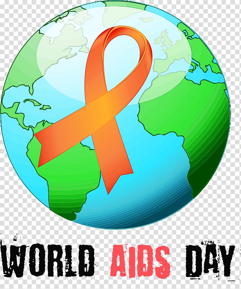 logo world earth, World Aids Day, Watercolor, Paint, Wet Ink transparent background PNG clipart