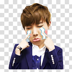 BTS Kakao Talk Emoticon Render p, man's face transparent background PNG clipart