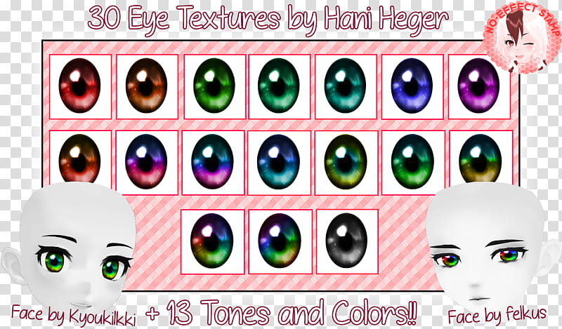 MMD  Eye Textures, pink texts transparent background PNG clipart