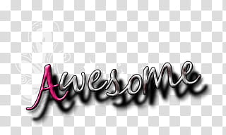text, awesome transparent background PNG clipart