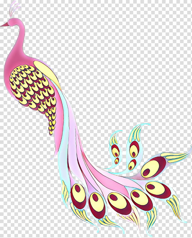 Pink, Feather, Beak, Character, Pink M, Pollinator, Wing, Ornament transparent background PNG clipart
