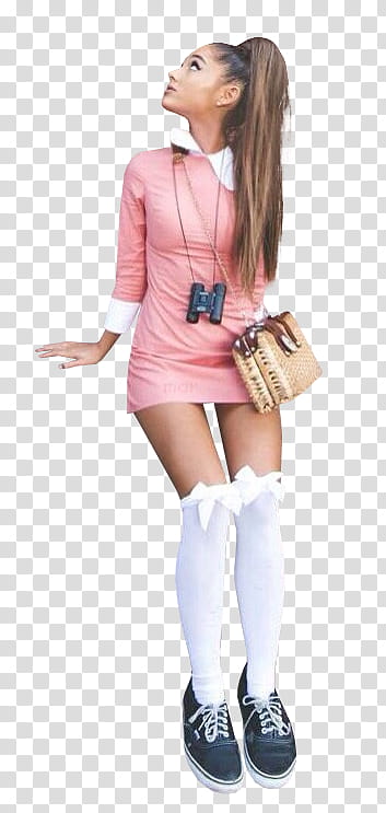 Ariana Grande, Ariana Grande standing and looking up transparent background PNG clipart