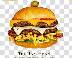 The Handyman hamburger art transparent background PNG clipart