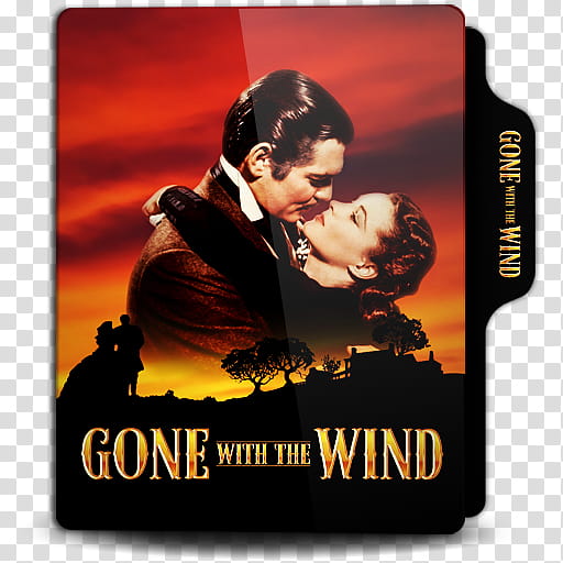 Gone with the Wind  Folder Icon, Gone with the Wind (Dark) transparent background PNG clipart