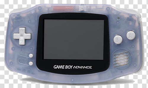 , gray and black Nintendo Game Boy Advance transparent background PNG clipart