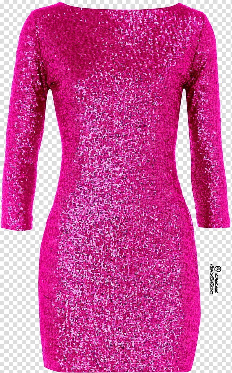 Glitter sequined prom dresses , pink bodycon dress transparent background PNG clipart